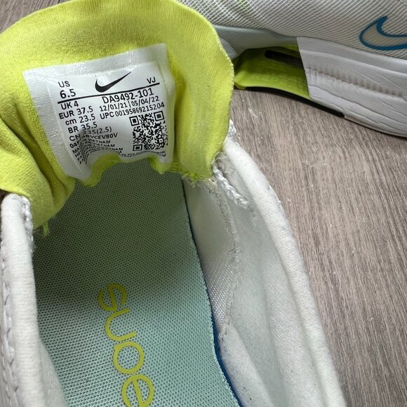 Nike Air Zoom SuperRep 3 Training Shoes Women 6.5 Lace Up DA9492-101 White Green - Picture 12 of 13